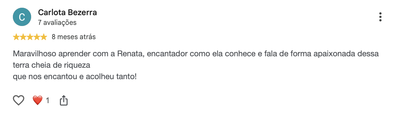 Avaliação no Google 7